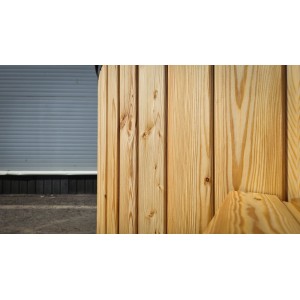 Apvalus 200cm  akrilo kubilas su integruota krosnele