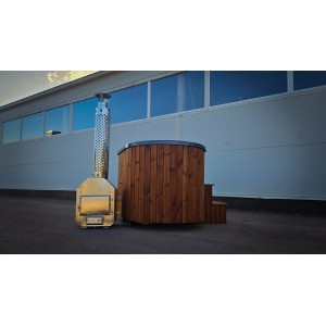 Ofuro 2 person fiberglass hot tub with external heater