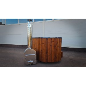 Ofuro 2 person fiberglass hot tub with external heater