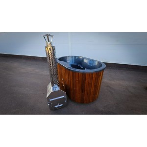 Ofuro 2 person fiberglass hot tub with external heater