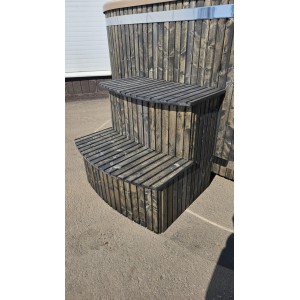 Acrylic  200cm square hot tub with integrated heater