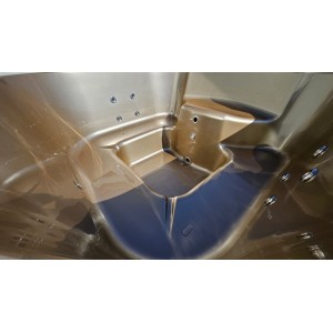 Acrylic  200cm square hot tub with integrated heater
