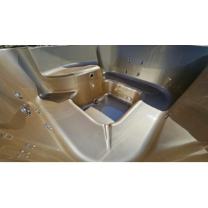 Acrylic  200cm square hot tub with integrated heater