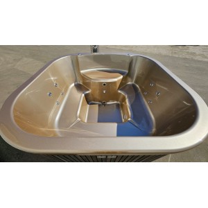 Acrylic  200cm square hot tub with integrated heater