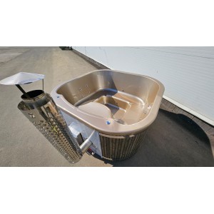 Acrylic  200cm square hot tub with integrated heater