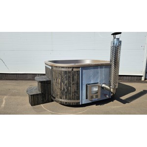 Acrylic  200cm square hot tub with integrated heater