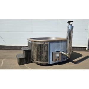 Acrylic  200cm square hot tub with integrated heater