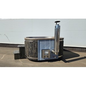 Acrylic  200cm square hot tub with integrated heater