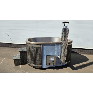 Acrylic  200cm square hot tub with integrated heater