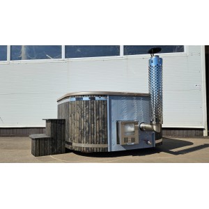 Acrylic  200cm square hot tub with integrated heater