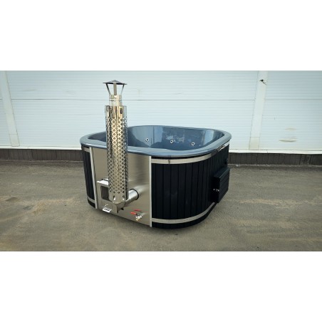 Acrylic  200cm square hot tub with integrated heater