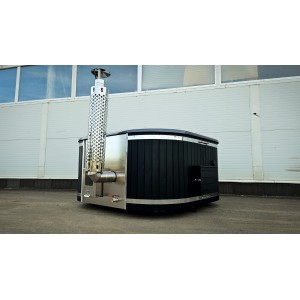 Acrylic  200cm square hot tub with integrated heater