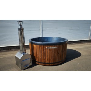 Round 200cm acrylic hot tub with external heater