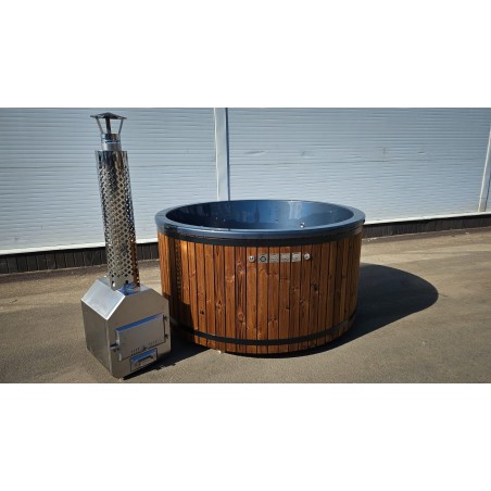 Round 200cm acrylic hot tub with external heater