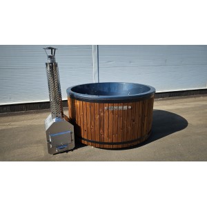 Round 200cm acrylic hot tub with external heater