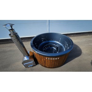 Round 200cm acrylic hot tub with external heater