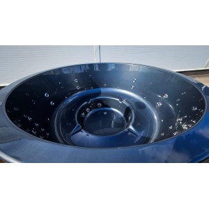 Round 200cm acrylic hot tub with external heater