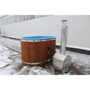 Ofuro 2 person fiberglass hot tub with external heater