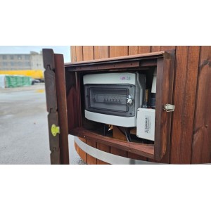 Ofuro dvivietis stiklo pluošto kubilas su elektriniu šildytuvu