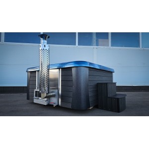 Acrylic  220cm square hot tub with horizon heater