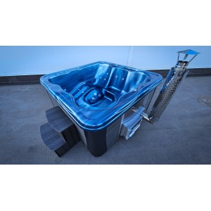Acrylic  220cm square hot tub with horizon heater