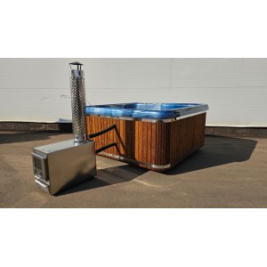 Acrylic  220cm square hot tub with external heater