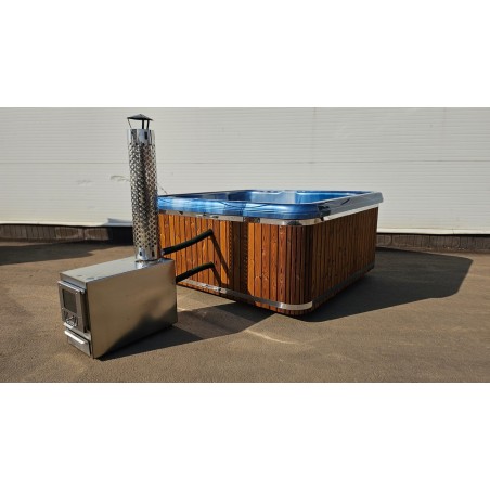 Acrylic  220cm square hot tub with external heater